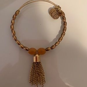 Alex and Ani Gold Fringe Bracelet